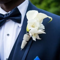 Image 1 of "Michael" Bling Boutonniere Holder (Available in other colors)