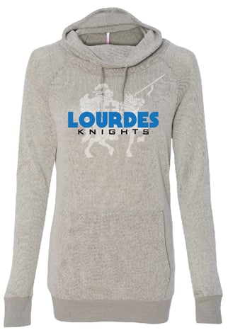 Image of Womens funnel neck -grey