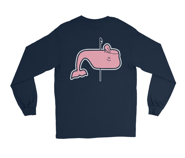 Image of Dead Whale Long Sleeve - Navy