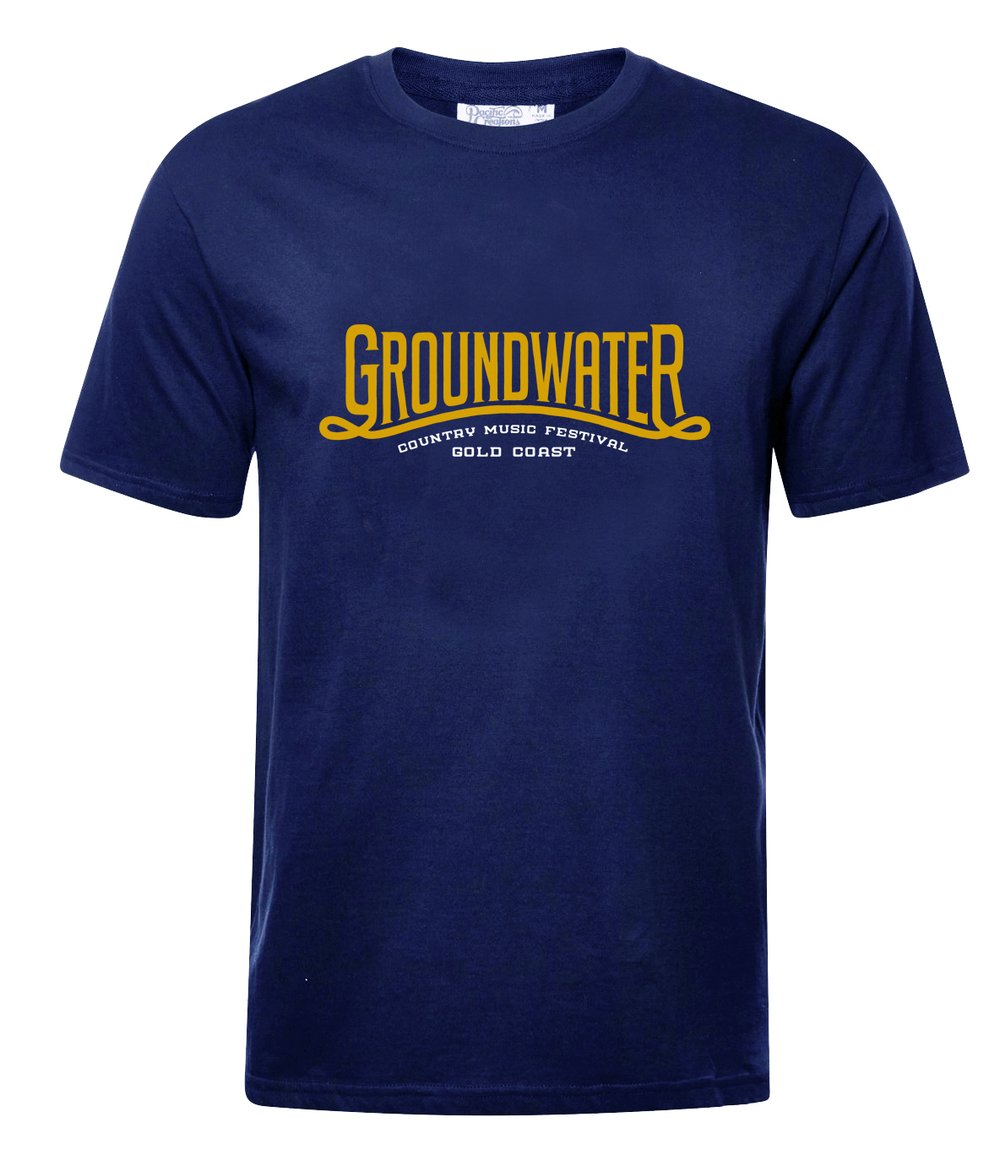Image of Groundwater Navy Mens Classic T-Shirt