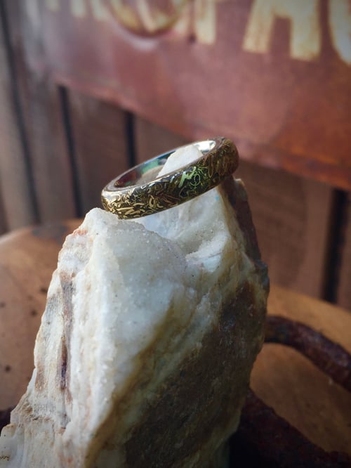 Image of Brass shavings / Orgonite ring