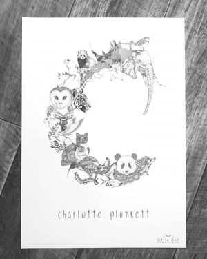 Little Dot Custom Name Poster
