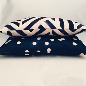 Image of Midnight Stripe Rectangle Cushion cover