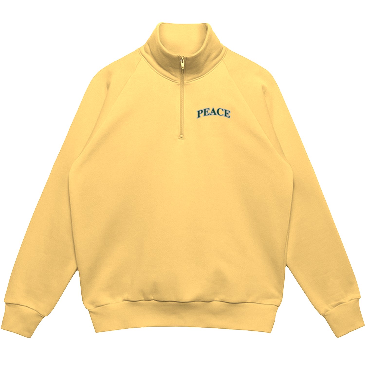 yellow quarter zip sweatshirt