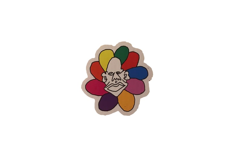 Image of flower face sticker