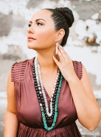Image 5 of Kunzite & Pearl Helix Necklace