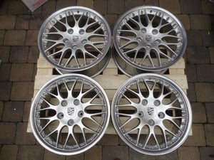 Image of Genuine Porsche 986 996 BBS Classic II 2-piece Split Rim 18" 5x130 Alloy Wheels
