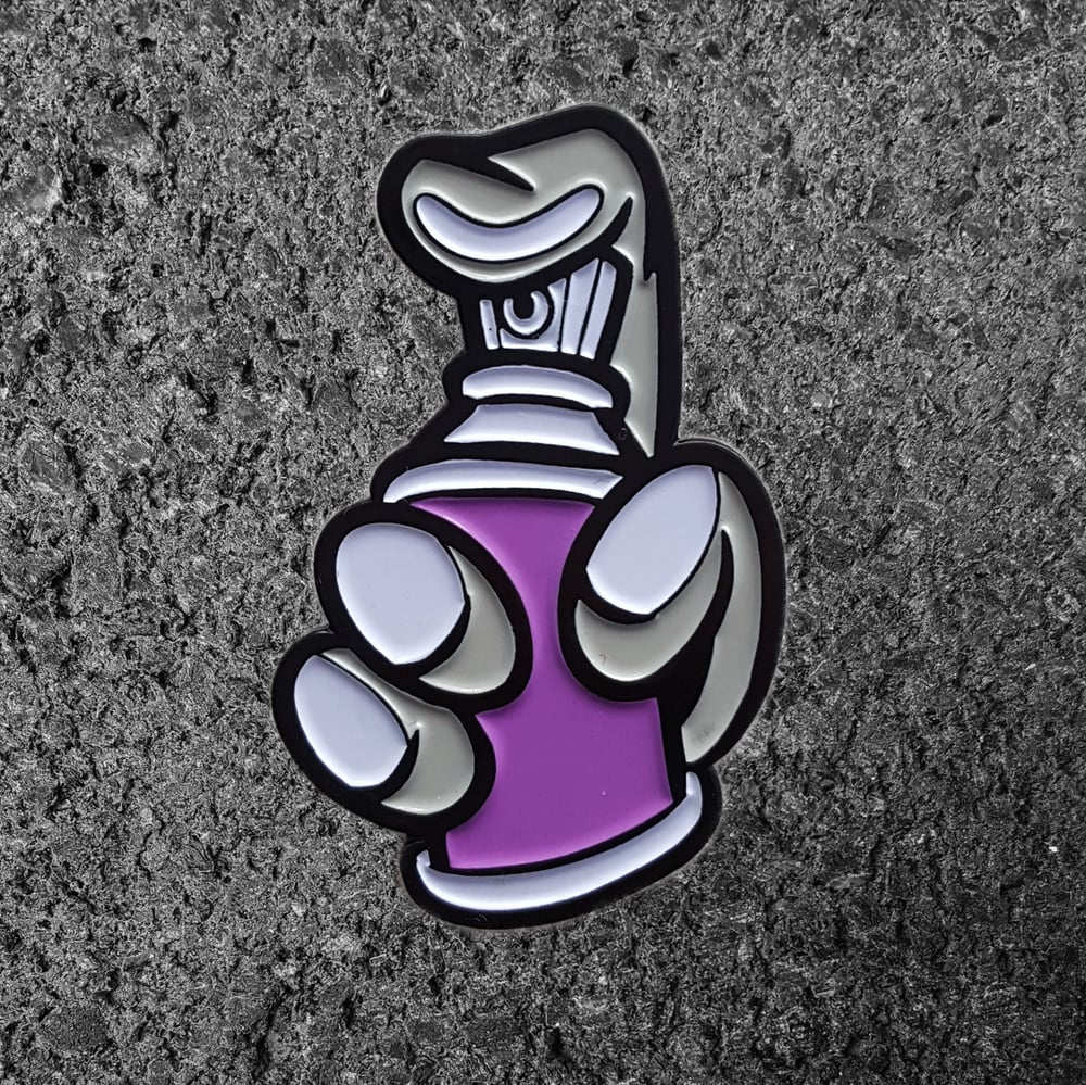 Image of Spray Can Enamel Pin (Purple)