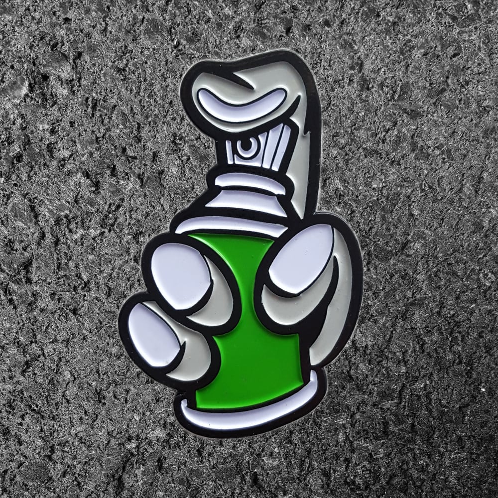 Image of Spray Can Enamel Pin (Green)