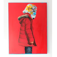 RED TROOPING HOOD *ORIGINAL AND PRINTS*