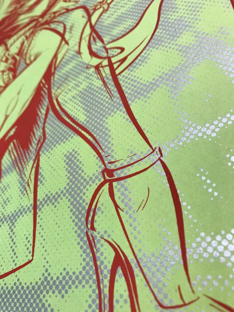 Image of BONDAGE DEVIL GIRL silkscreen print