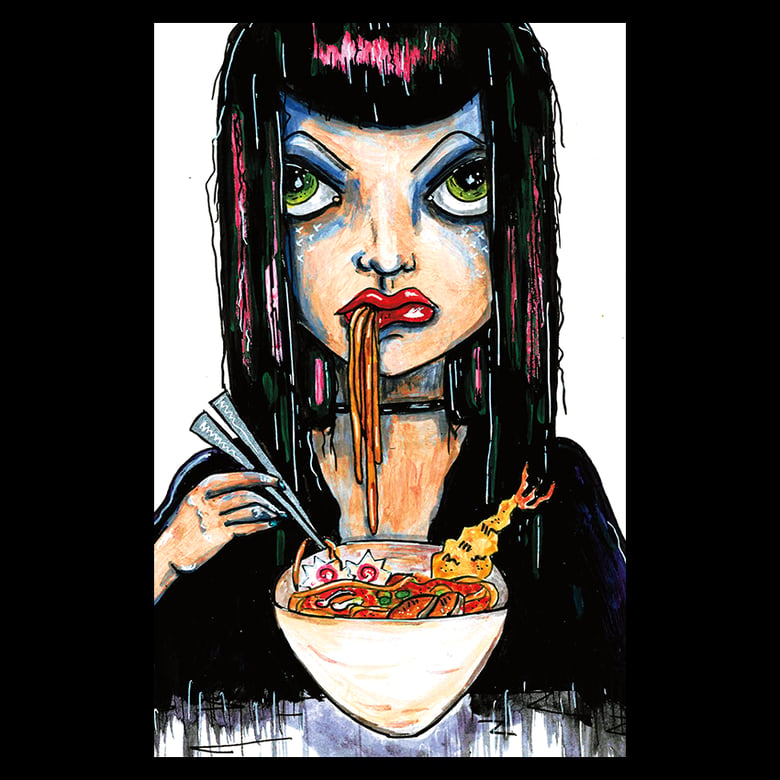 Image of Ramen Girl - Oversized Postcard Print