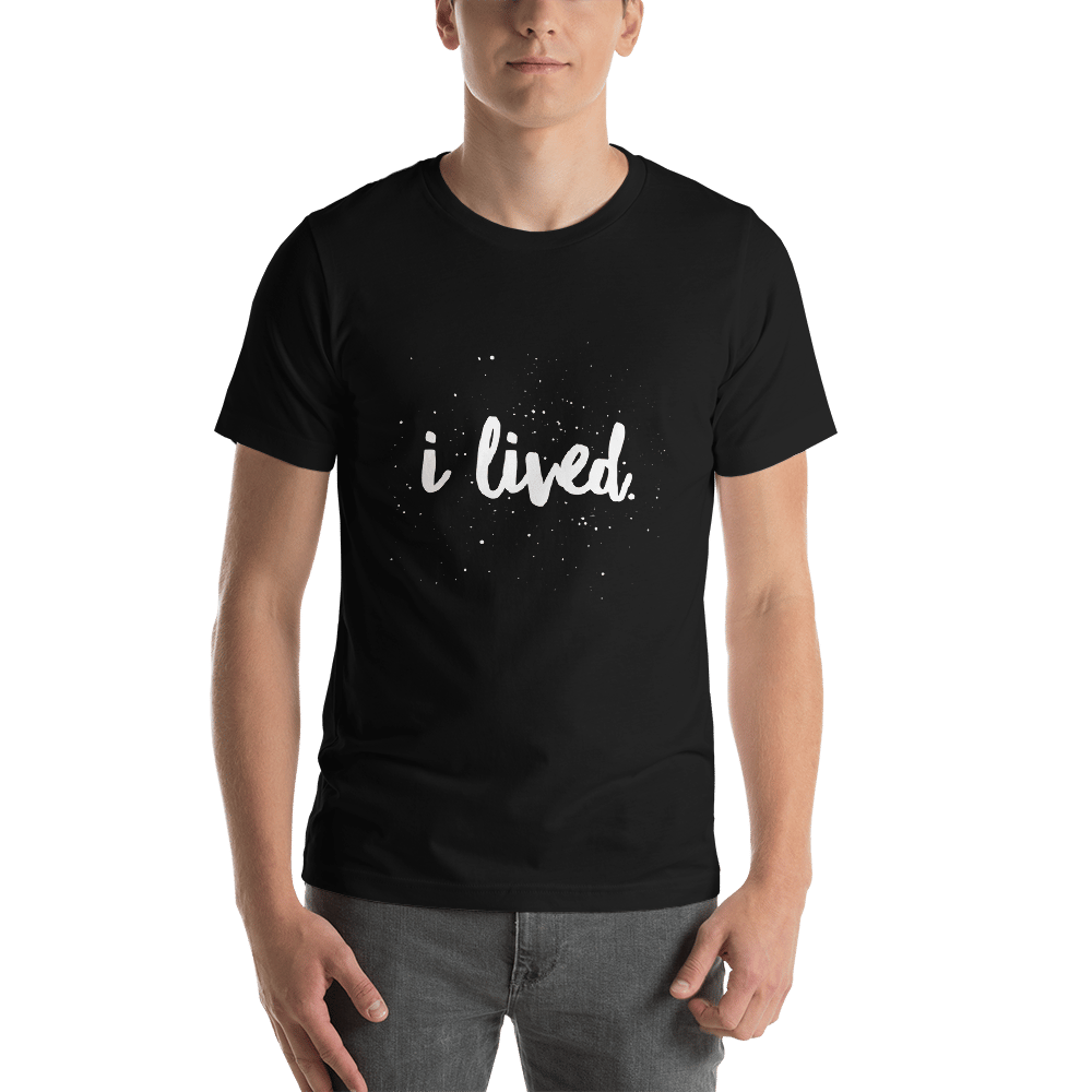 Image of Unisex I Lived Tee - Black