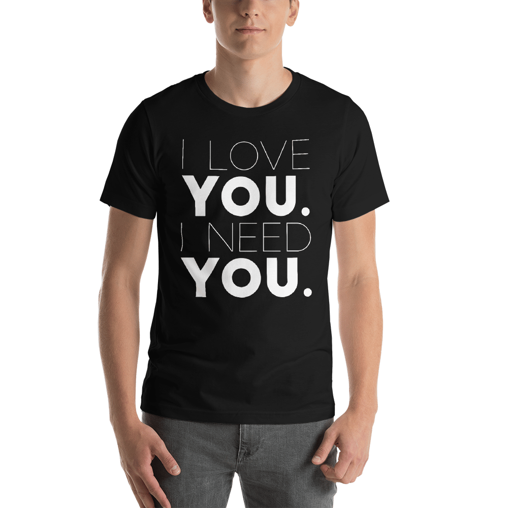 Image of Unisex Love You Need You Tee - Black