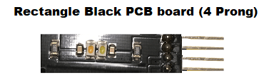 Image of Footwell LED - Rectangle Black PCB (4 Prong model) fits many Audi Models
