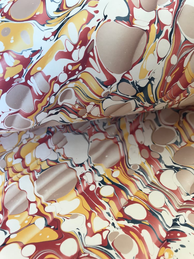 Image of Marbled Paper #27 'Spanish Ripple' 