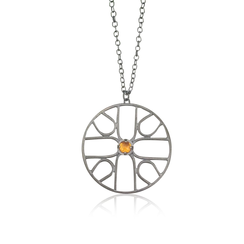 Image of sym pendant with citrine
