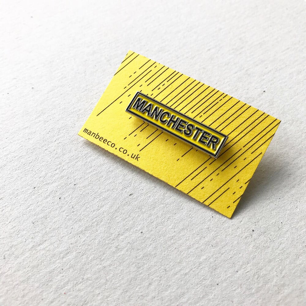 Image of MANCHESTER enamel bar pin badge 