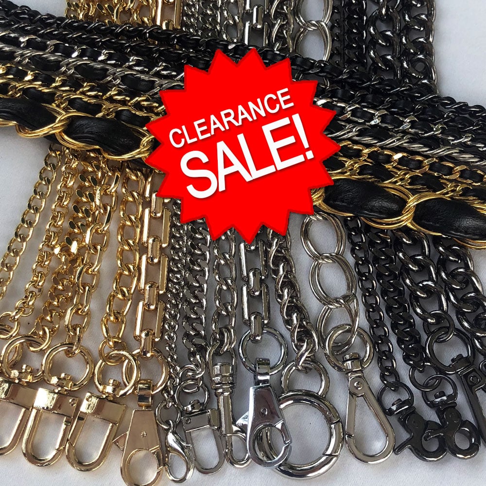Image of Clearance Sale - Gold, Nickel, & Gunmetal Chain Straps - Your Choice - Limited Inventory