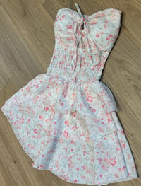 Image 2 of Bandeau floral mini dress - 2 colours