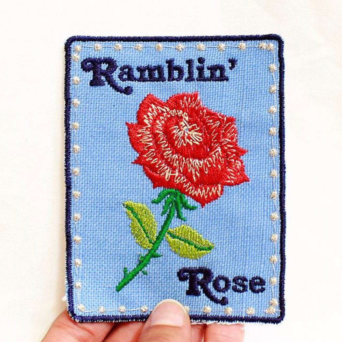 Ramblin’ Rose Handmade Patch! 3x4