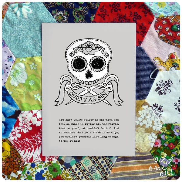 Image of Quilty as Sin - A5 Print