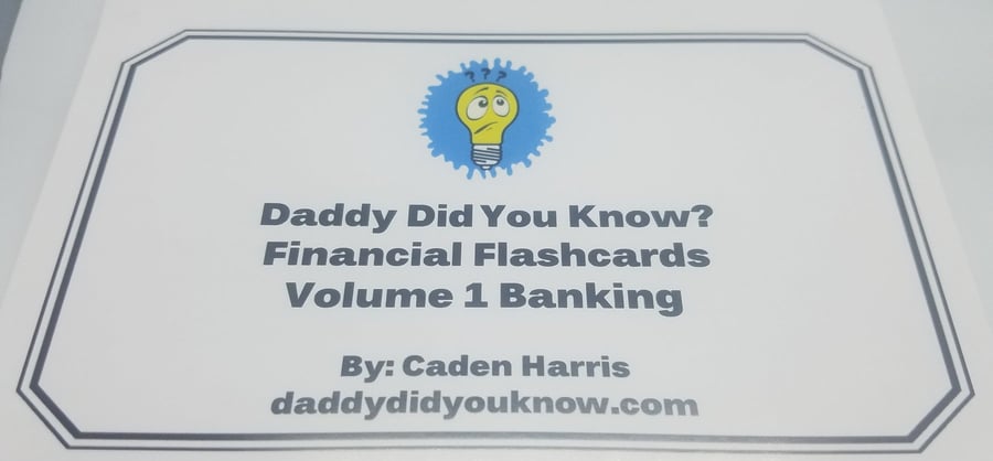 Image of Daddy Did You Know Financial Flashcards Volume 1 Banking