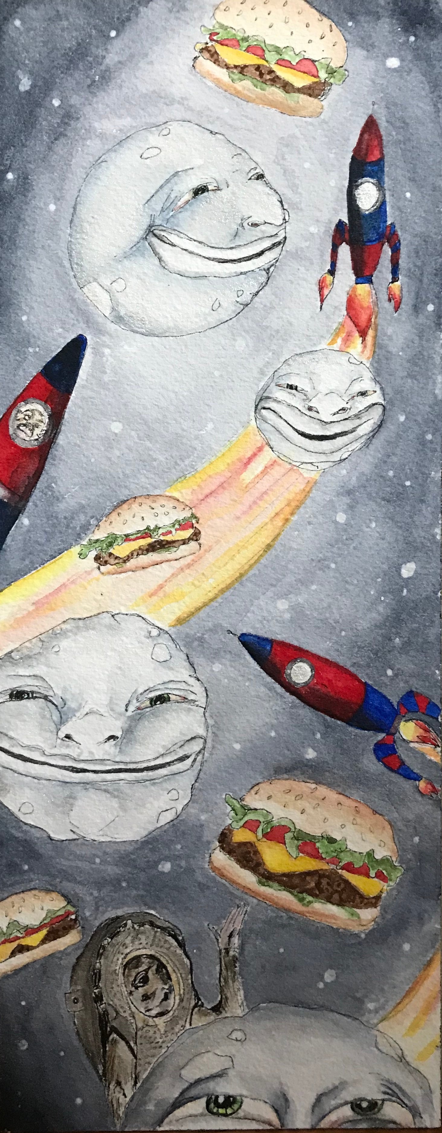 Image of Cheeseburgers in Outer Space