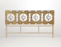 Image 3 of Sculptural Brass Headboard by Frigerio, 1960s