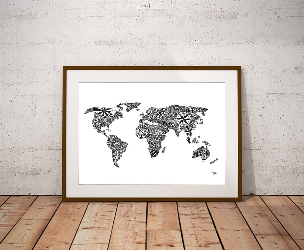 world-map-zentangle-davidminart