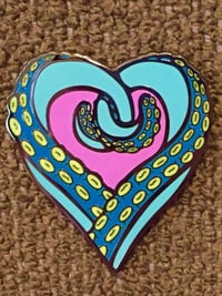 Image 1 of Tentacle Heart enamel pin