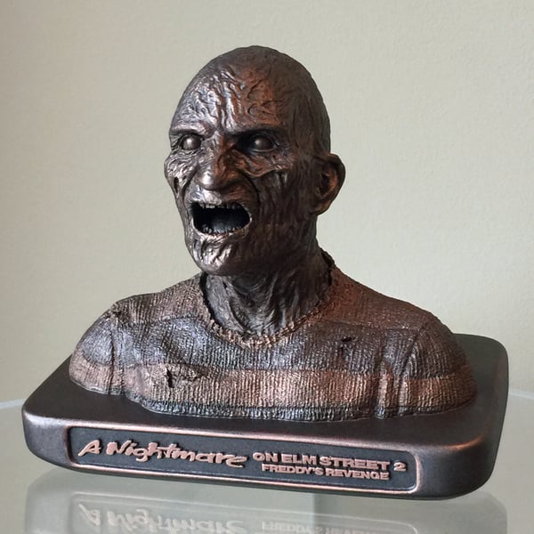 Image of FREDDY KRUEGER MAKEUP DESIGN MAQUETTE - 6.75"H x 8"W x 4.5"D