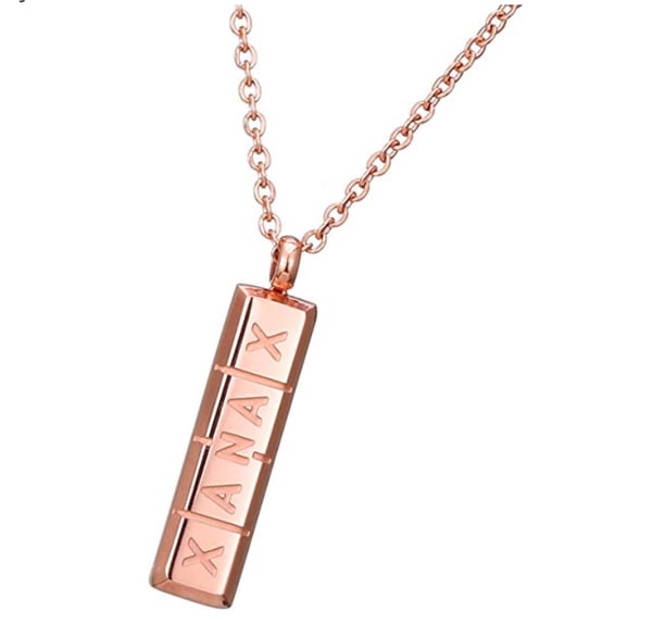 Image of XANAX PILL NECKLACE ROSE GOLD