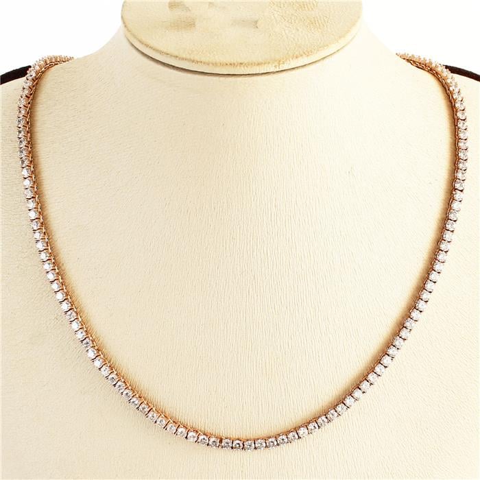 Image of 18” CZ Tennis Necklace 