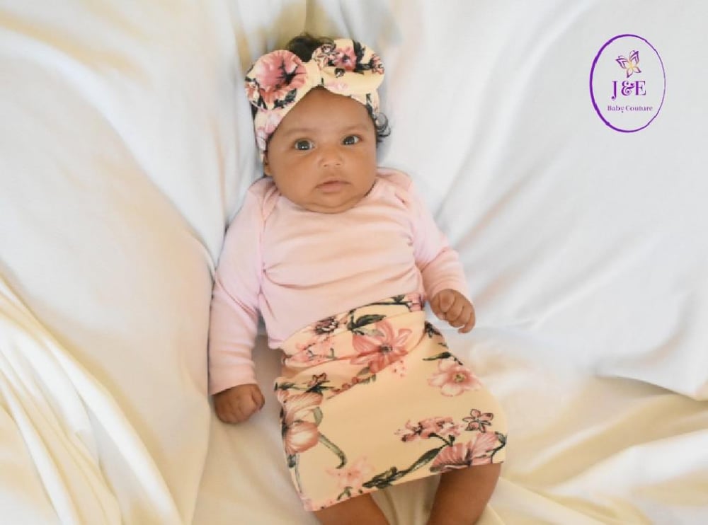 Image of Floral Skirt & Headband Set