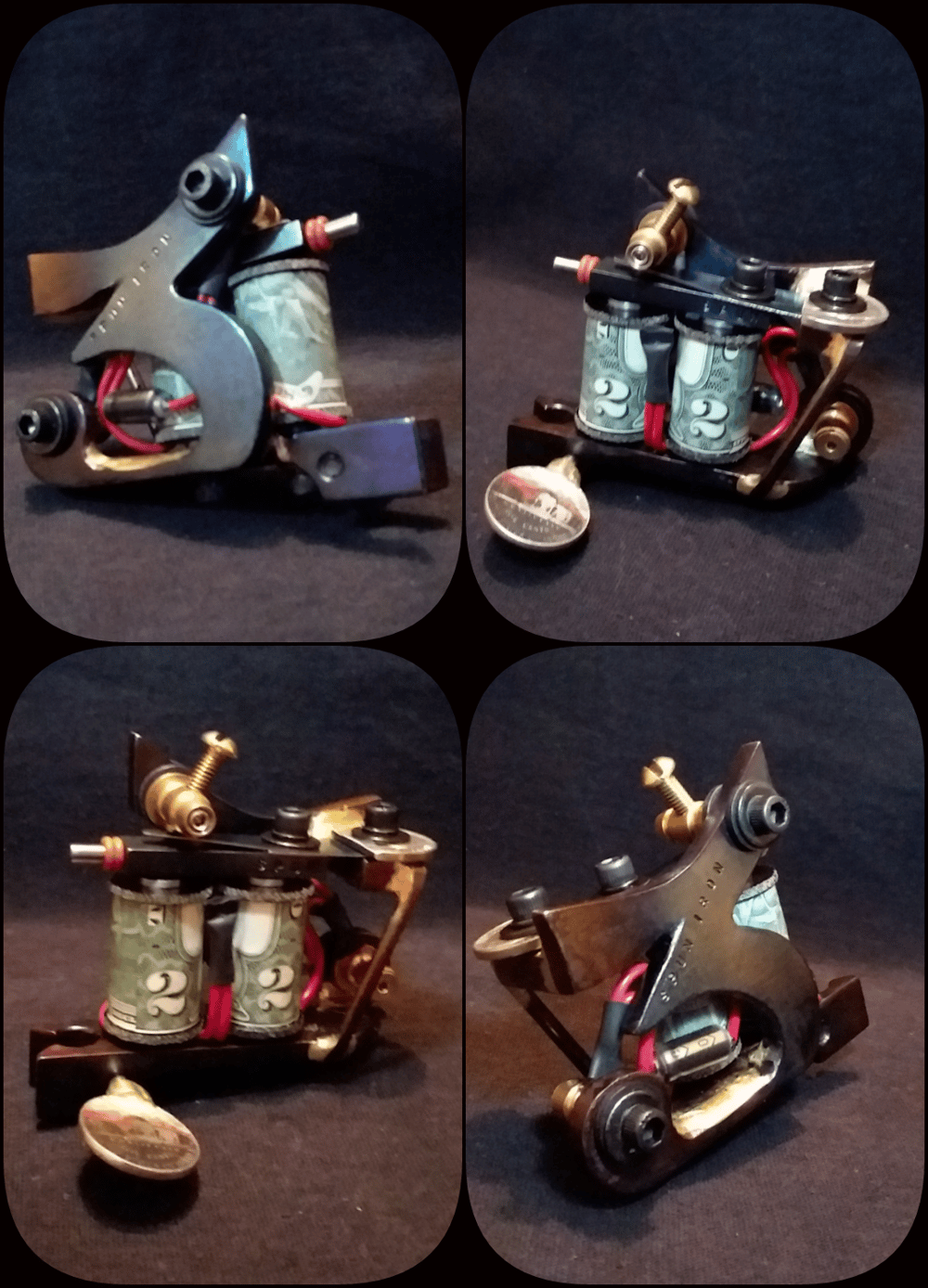 Image of Spun Iron Tattoo Machines - "3" Liner Machine