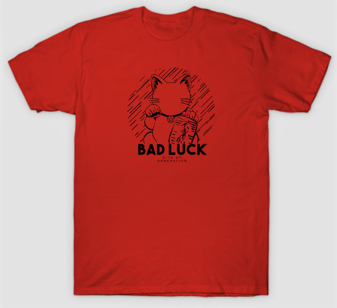 Image of Red Bad Luck T-shirt
