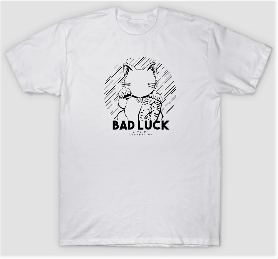 Image of White Bad Luck T-shirt