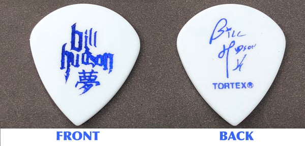 Image of Bill Hudson Signature Tortex Guitar Pick by Dunlop - White