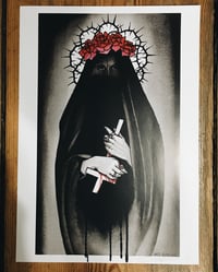 Image 1 of Black vail print