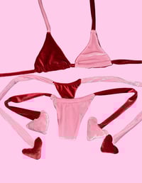 Image 4 of Pink & Red Velvet Heart Set