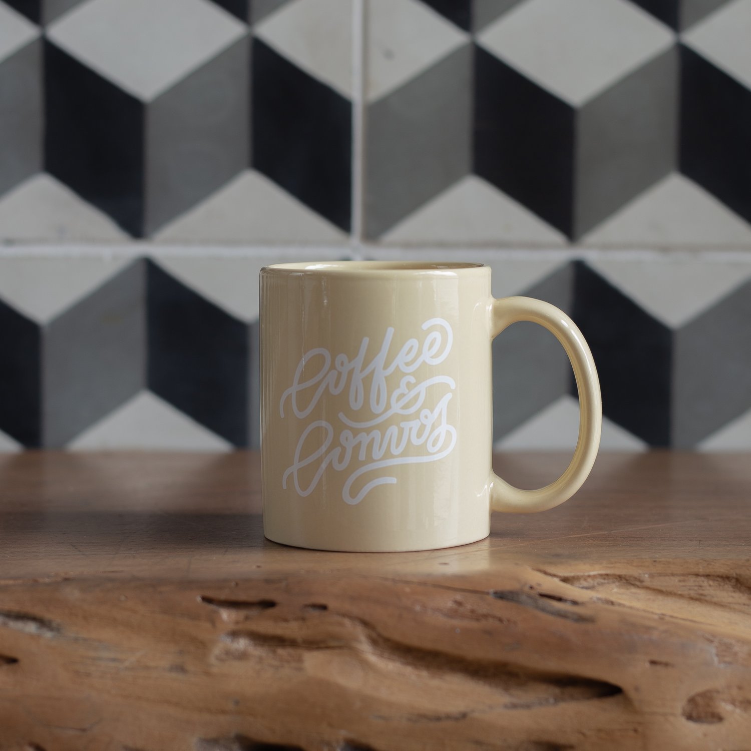 Image of Coffee & Convos Script Mug