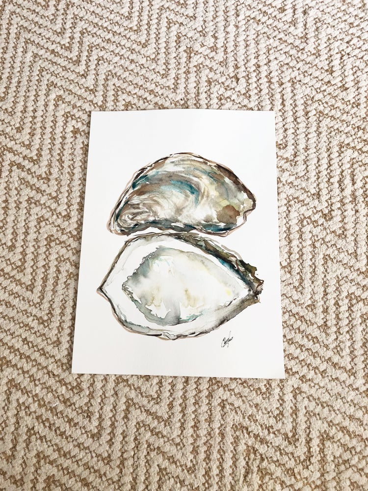 Image of Ocean shells (11x14 Original Watercolor)