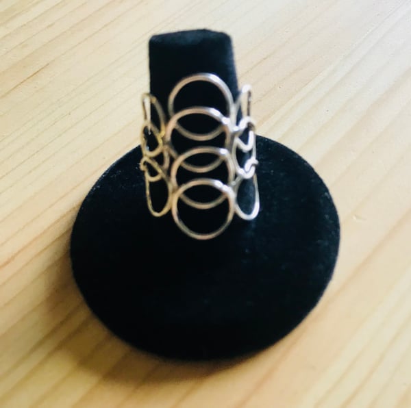 Image of Wrapped silver ring 