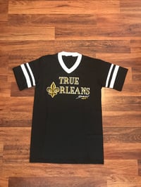 "True Dat" Black and Gold Varsity T-Shirt