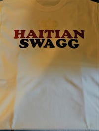 red and blue white Haitian Swagg