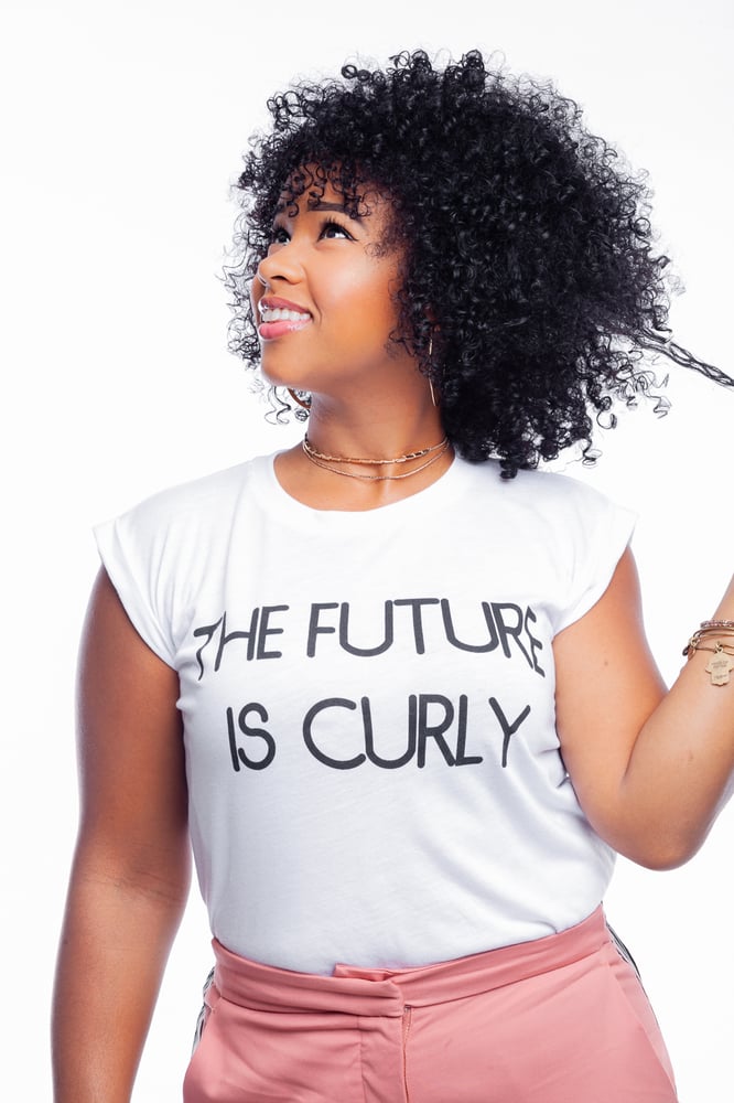 Image of The Future is Curly Tee