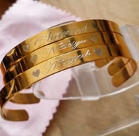 Image 1 of Nameplate Cuff bracelet