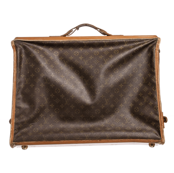 Image of Louis Vuitton Monogram Canvas Leather Vintage Garment Bag