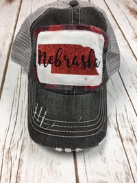 Nebraska Raggy Patch Hat